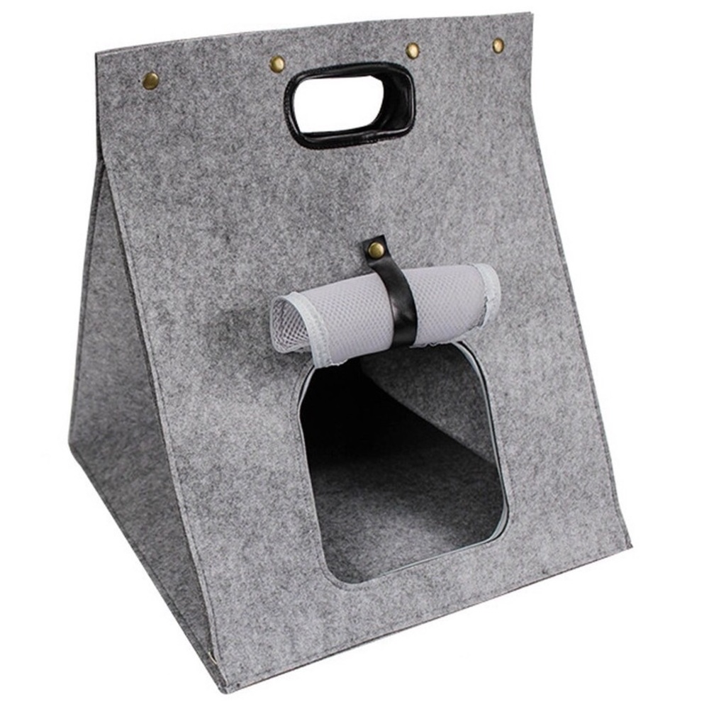 Natural Wool Felt Pet Carrier
